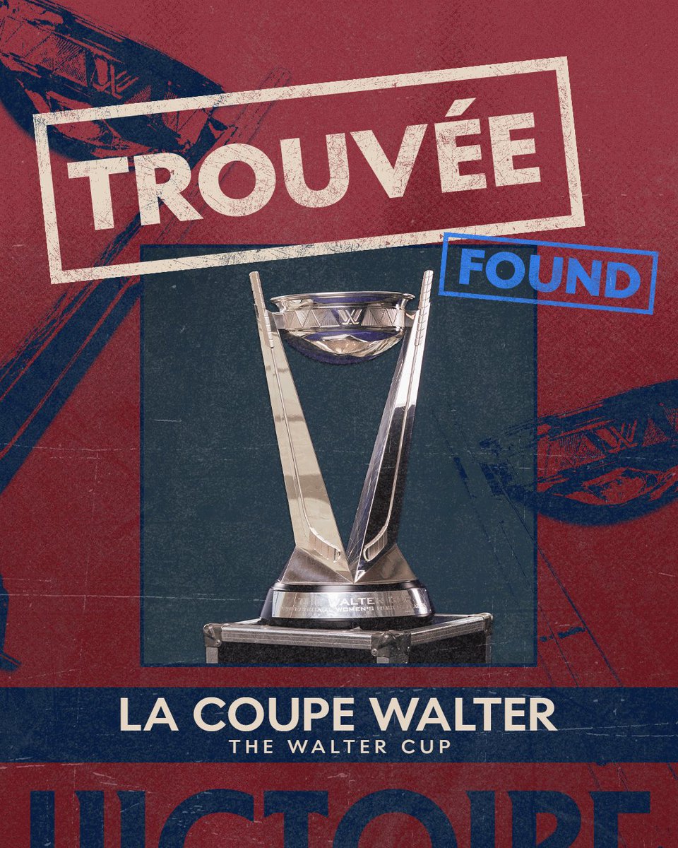 PWHL_Montreal's tweet photo. Bonne nouvelle : on a trouvé la coupe! Pendant tout ce temps, elle se cachait pour manger ses trois bananes. On ne saurait dire si c’est trop, mais elle semble bien réénergisée pour continuer sa route 😉🏆
 
Breaking news: Turns out Walter needed a little rest after all the celebrations. Don’t worry, she’s been found, got some much-needed rest, and is ready to hit the road!