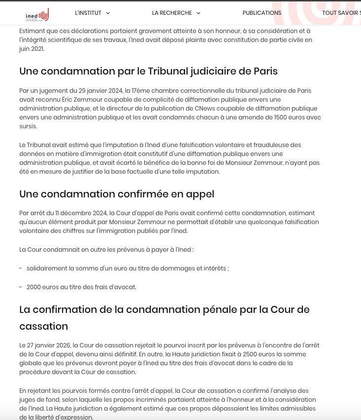 Isadiscpol's tweet photo. @Nath92798323 @BallyBagayoko En 2026, Éric Zemmour fait face à plusieurs décisions de justice et #condamnations définitives, notamment pour #diffamation et #contrefaçon de droits d'auteur.
https://t.co/JquYrgCEJw
https://t.co/JquYrgCEJw https://t.co/gByvotKVEV