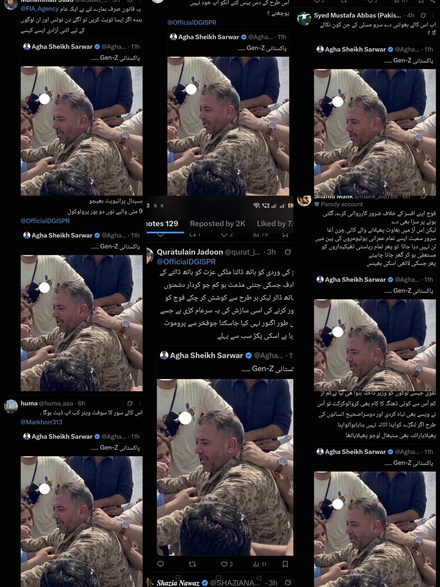 Agha_Sarwar804's tweet photo. جب آپ دلیل کی جنگ ہار جاتے ہیں تو پہلے گالم گلوچ کا سہارا لیا جاتا ہے پھر طاقت کے زور پر آپ کو خاموش کروانے کی کوشش کی جاتی ہے

میری ایک پوسٹ پر جس پر میں نے کوئی تبصرہ نہیں کیا تھا صرف سوشل میڈیا پر گردش کرنے والی ایک تصویر لگائی اور اوپر صرف اتنا لکھا GEN Z تو اس معمولی سے تبصرے پر پوری کی پوری گالم گلوچ بریگیڈ چھوڑ دی گئی مگر کسی ایک شخص نے بھی دلیل کے ساتھ بات کرنے کی زحمت نہیں کی بلکہ سب نے ایک ہی نوعیت کی ٹویٹ کی اور مطالبہ کرنے لگے کہ اسے گرفتار کیا جائے اور اسے پکڑا جائے

بھئی میں 17 مرتبہ گرفتار ہو چکا ہوں ایک مرتبہ اغوا بھی ہو چکا ہوں 14 دن تک لاپتا رہا ہوں اور ایک مرتبہ 31 دن کے لیے جیل بھی جا چکا ہوں آج تک سمجھ نہیں آیا کہ میرا جرم کیا تھا

آج بھی اگر میرا سافٹ ویئر اپ ڈیٹ نہیں ہوا تو سمجھ لیجیے کہ میرے اندر وہ حب الوطنی کی ونڈو ڈاؤن لوڈ ہے جو آپ کے اندر کبھی موجود نہیں رہی

 آپ ہی وہ لوگ ہیں جن کی گنڈا گردی کے پیچھے وردی ہونے کے نعرے لگائے گئے آپ ہی وہ لوگ ہیں جو ملک کے خلاف سازشوں کے بیانیے گھڑتے رہے ہیں

ہم نے ہمیشہ اپنے ملک میں رہ کر اپنے ملک کا دفاع کیا ہے جاؤ اور جا کر دیکھو کہ جنگ کے دنوں میں ہم کس طرح اپنے وطن کے دفاع کے لیے پہلی صف میں کھڑے رہے ہیں

اگر آپ اس طرح کی دھمکیوں دباؤ اور اوچھے ہتھکنڈوں سے ہمیں ڈرانا چاہتے ہیں تو یہ آپ کی خام خیالی ہے

حق اور سچ کا دامن ان شاء اللہ تعالیٰ ہمیشہ مضبوطی سے تھامے رکھیں گے