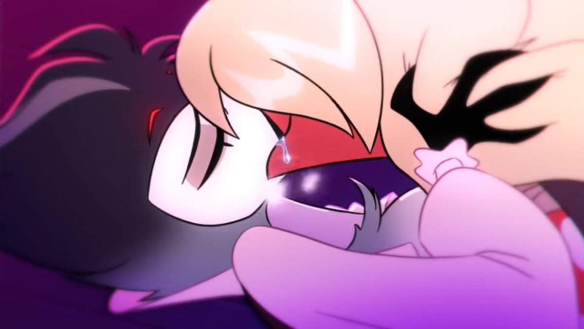 nekoartye's tweet photo. I think you like my pervious post about this scene,  so it's the continue haha. Btw Stolas is dreaming so Blitzo isn't  blonde in new season 😆
#HelluvaBoss‌ #HelluvaBoss‌3 #Stolitz https://t.co/eVNgJ4XIep