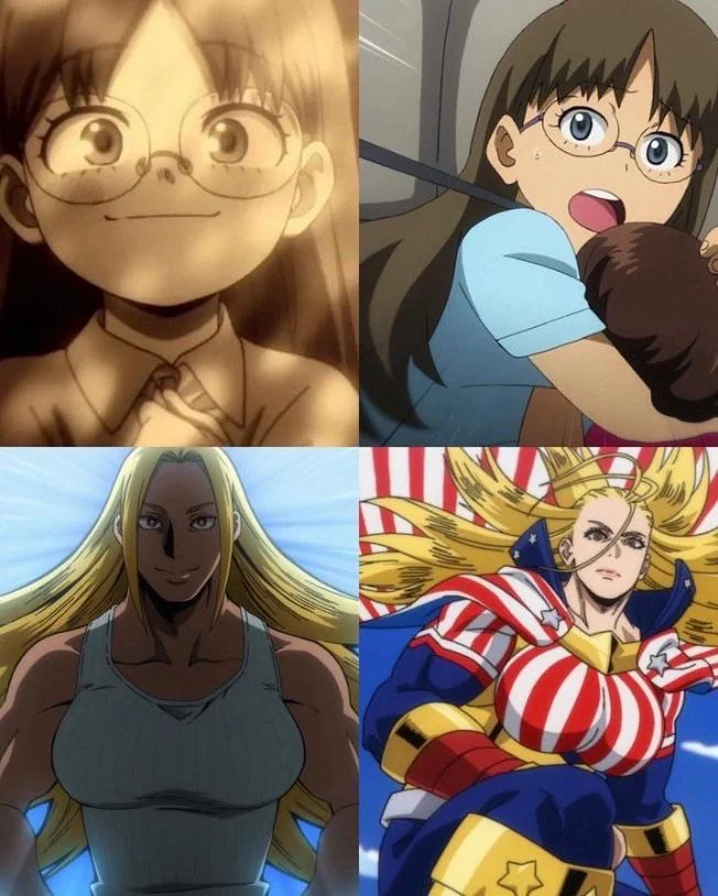 Mangaic2's tweet photo. The way All Might inspired her to become such a powerful hero was truly beautiful https://t.co/31IBirRwwI