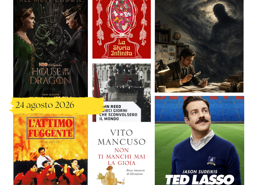 scrip's tweet photo. Come spiegare il mondo senza pretendere di spiegarlo tutto, ma parliamo anche di House of the Dragon, Ted Lasso, L’attimo fuggente, La storia infinita, Vito Mancuso e la Rivoluzione d’ottobre https://t.co/5D0cTtEfYE https://t.co/J5iZ9amCNS