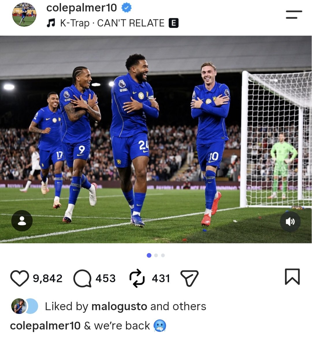 TheBlueDodger's tweet photo. 🚨🥶 Cole Palmer via IG. 

#CFC https://t.co/hfpRK32Bjj