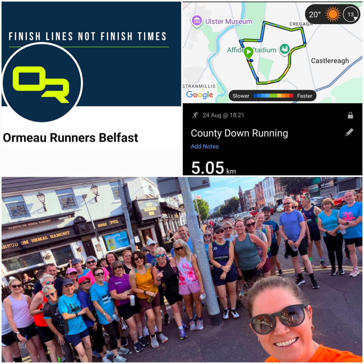 annmcbrien_'s tweet photo. 5km 🐌/ chatty run with Ormeau Runners tonight in preparation for cancer treatment cycle #120 tomorrow. #MetastaticBreastCancer
#MovementIsMedicine
#GratefulForLife https://t.co/vZj0Wp1OSw