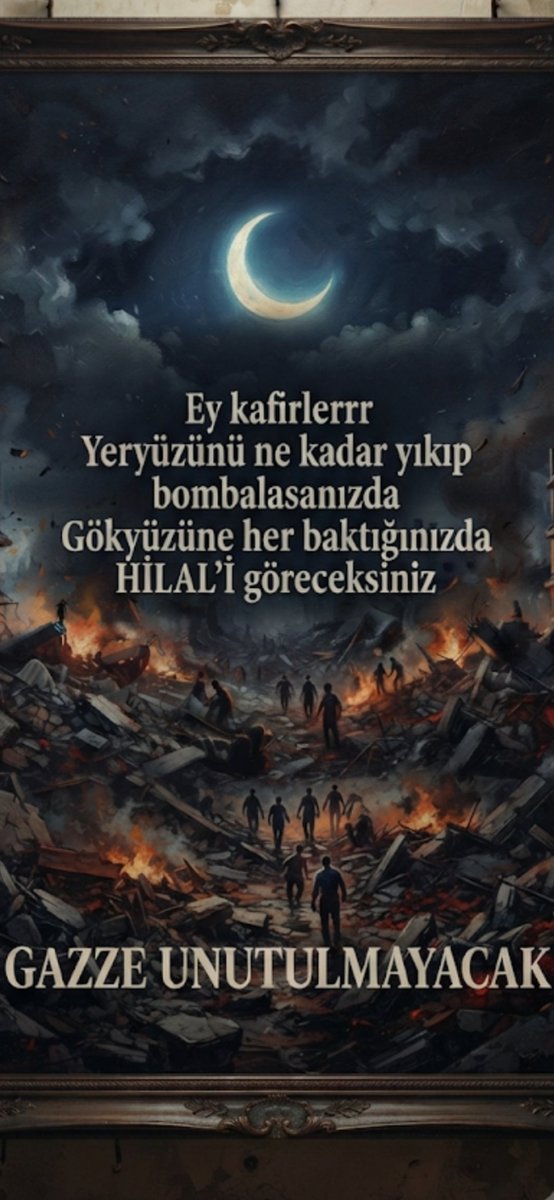 _HeRi_05kant's tweet photo. Eyyyyyyy KAFİRRRRRRLERRR
UNUTMAYIN Kİ
yeryüzü azdır ufaktır  yıkımlar yapıp mazlum silahsız savunmasız cocukları bebekleri öldürerek suçlarını 
Günahlarınızı kapatmaya çalışıyorsunuz
BİLİNKİ
Kafanızı ne zaman çevirip
GENİŞ OLAN GÖKYÜZÜNE 
Baktıgınızda
"HİLALİ" daima göreceksiniz https://t.co/cYZhBVUTCU