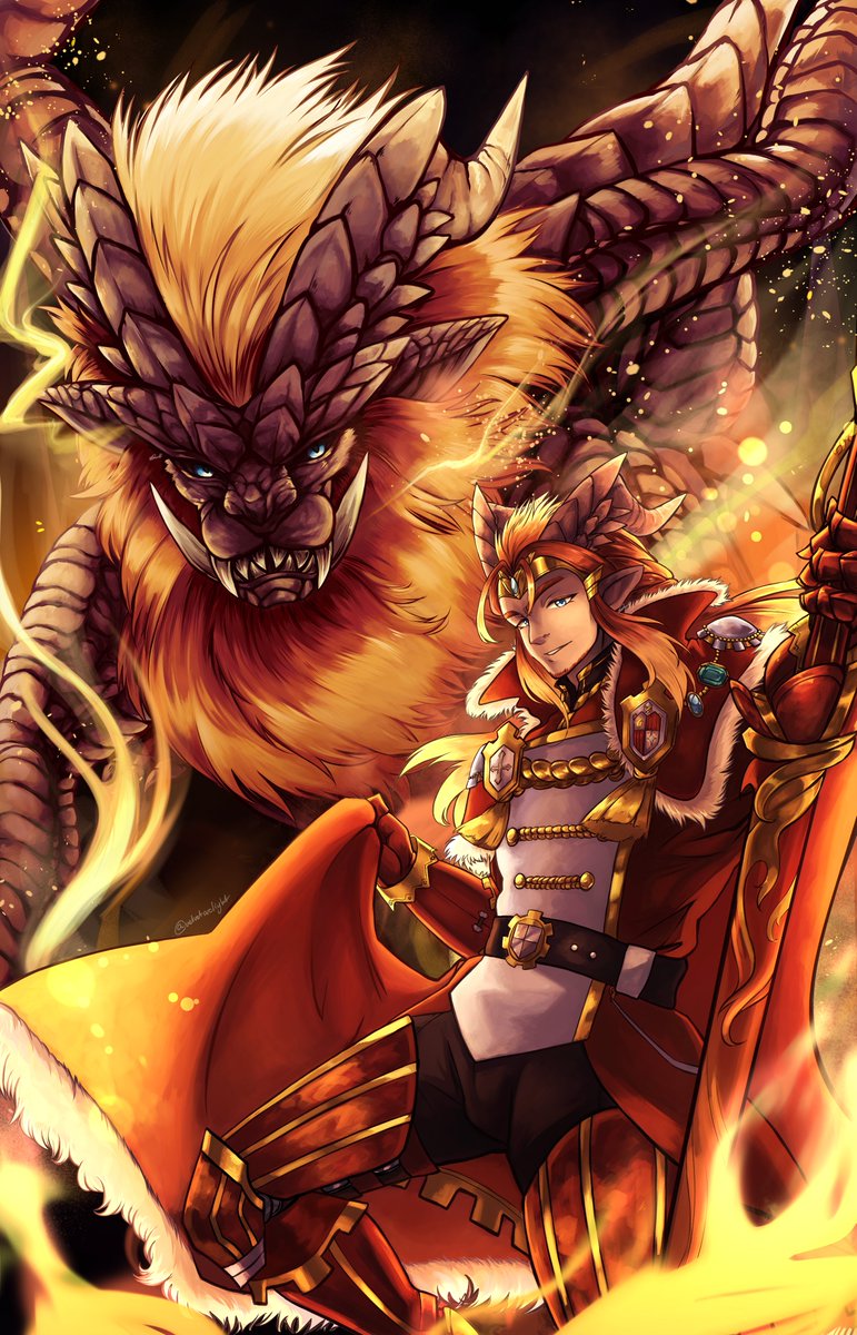 velvetarclight's tweet photo. #MonsterHunter #MHOC #OC #Teostra
Finished the longest piece of the year, this one had a few hiccups along the way- but I'm still quite happy with how it turned out!
Since Kushala got revealed for Ascendance, maybe Teostra will too? lol https://t.co/cv07bfgRqF