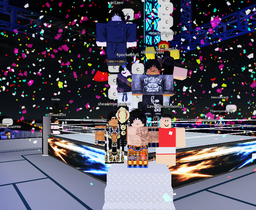Smokey_V1's tweet photo. ONE MORE TITLE AWAY FROM GRANDSLAM 

TWO MIDCARD BELTS ✅
ONE TTC ✅
ONE LOWCARD ✅

#ANDNEW UWE Heritage Champion
GG Jackson Hunter, u got heart kid. 

this aint the first heritage title im gonna win 🤫 (@RWAMedia)

@UWEONROBLOX 
#CORE #OKAMIUP #THEVENGEFULSPIRIT

@jalenbrunson1 https://t.co/kJJ0Pa8C3E