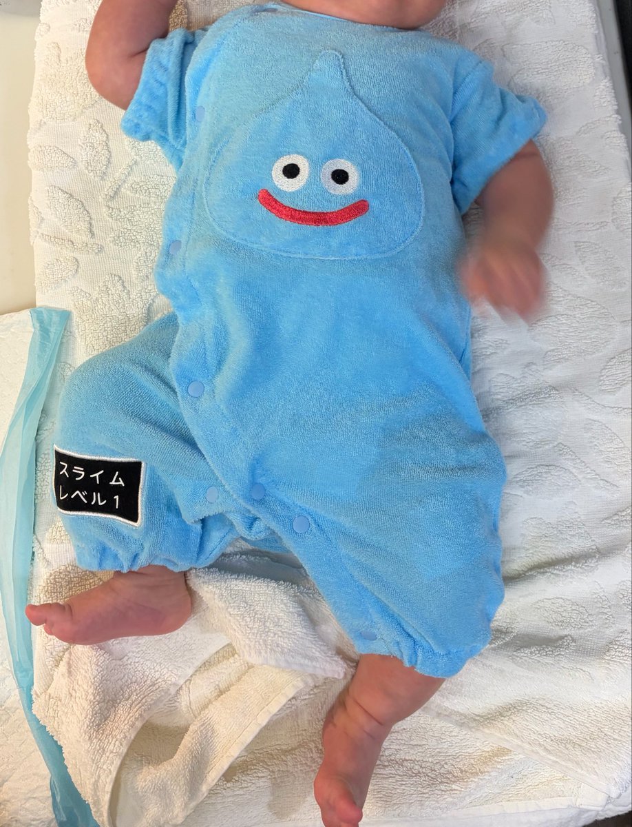 heavy_mam's tweet photo. 産前、｢シンプルな肌着の方がいい、変なのは買わない｣とか言ってた私を叩きたい😭こないだ冗談半分で買ったスライムロンパース可愛すぎて死ぬ😭こんなんばっかり買っとけよ産前の私😭シンプルなんは後々山ほど着せられるんだからさ😭 https://t.co/NEgxdq7lpc