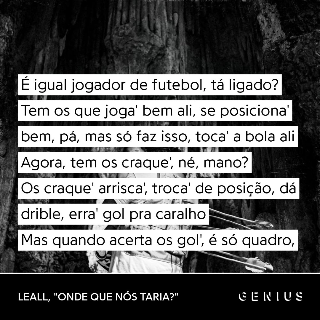 vittorocriador's tweet photo. Uma coisa aleatória que me estressa é a forma totalmente sem sentido que o KL jay descreve um "jogador craque" no interlúdio dessa música 

"Craque erra gol pra caralho"??? https://t.co/ryYWe9Nv2y