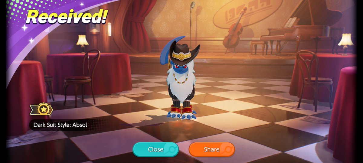 absolisall's tweet photo. i got it :333 #pokemonunite #absol https://t.co/LZJTtMgZLG