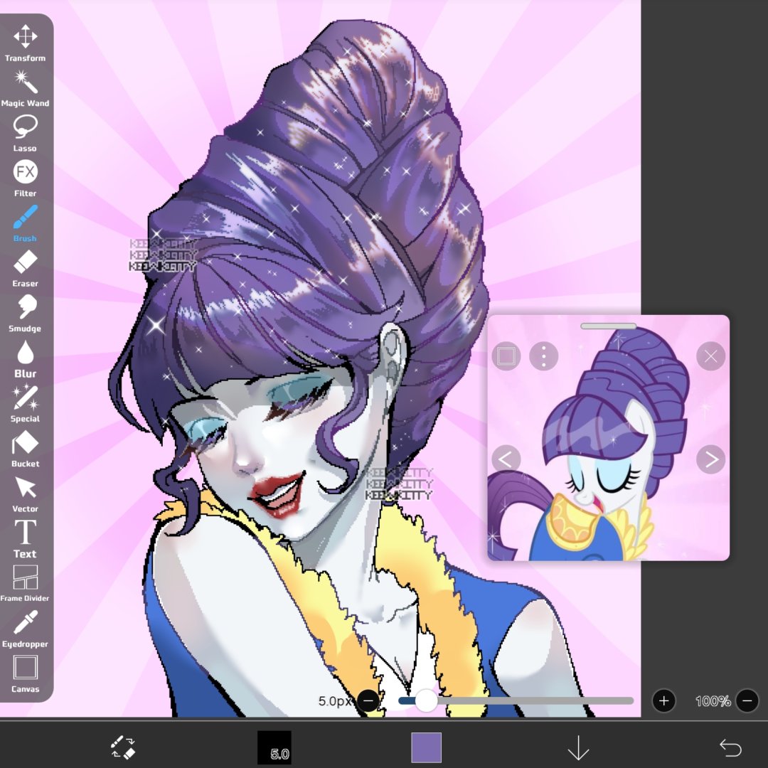 Keewikitty's tweet photo. Rarity is that girl FR https://t.co/0uWW6rs265