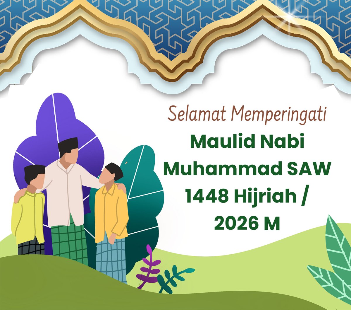 reviewtechid's tweet photo. Ucapan Selamat Maulid Nabi Muhammad SAW 2026 🕌🌙📿 https://t.co/YotHoyuRF1
#Maulid #MaulidNabi #HariMaulid #MaulidNabi2026 #MaulidNabi1448H #MuhammadSAW #MaulidNabiMuhammadSAW #Nusantara #HariLibur #Cuti #Viral #Pagi #Selasa #Mandiri https://t.co/B36CMHKI1v