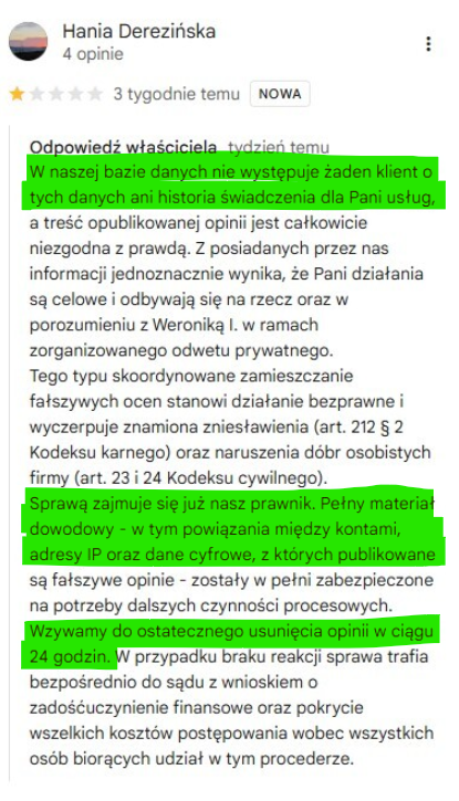 sknerus_'s tweet photo. Wczoraj dodałem wpis odnośnie kawiarni Blu która nie płaci pracownikom, ale to jeszcze nic, każda zła opinia to formułka o tym, że nie mają w bazie danych takiego klienta (XD), będą sprawdzać powiązania między kontami, adresy IP, a prawnik już się tym zajmuje. XD

A no i 24h mają na usunięcie opinii XD

PatoGastro.

Poniżej link do wpisu i opinii Google. ⤵️