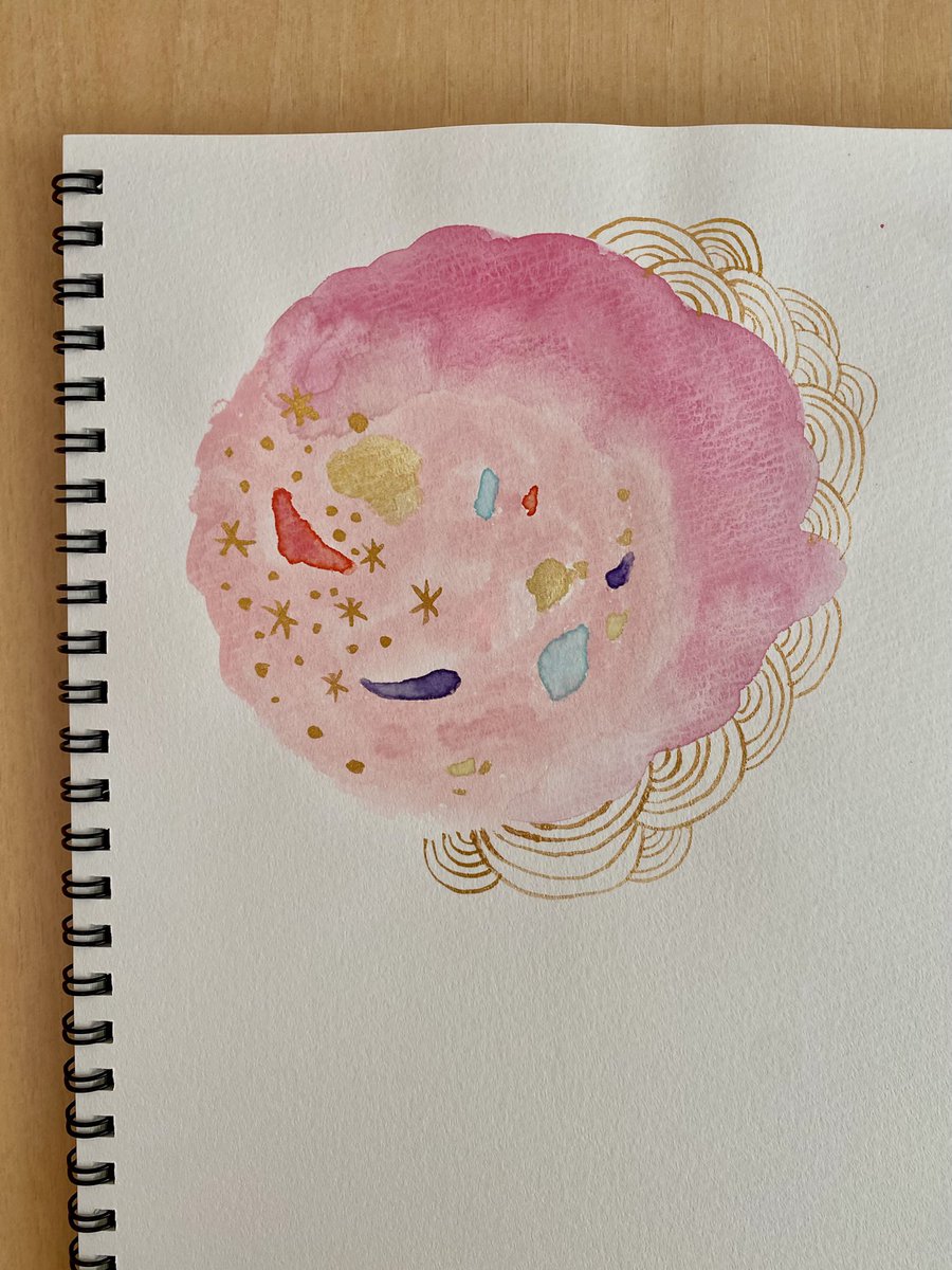 peppermintwater's tweet photo. パッと出て来た自分の絵に癒される https://t.co/enC4D4b7xJ