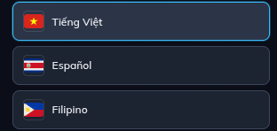 NimiqSpace's tweet photo. Added language support for Vietnamese, Espanol &amp; Filipino. 

Which languages should we support next? https://t.co/qZUEWhqz0v