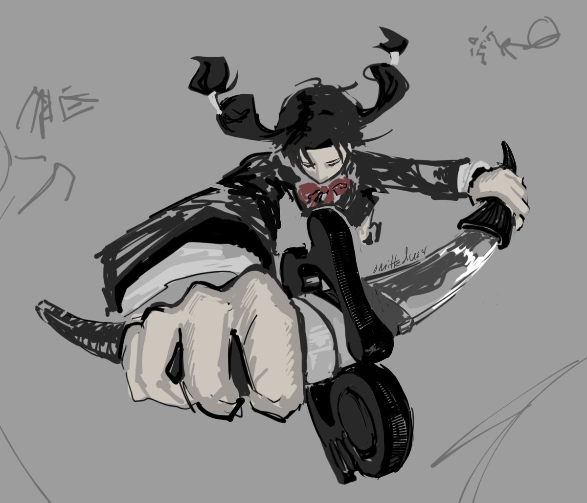omitteduser's tweet photo. i love drawing tobimune https://t.co/0L9zcaPoly