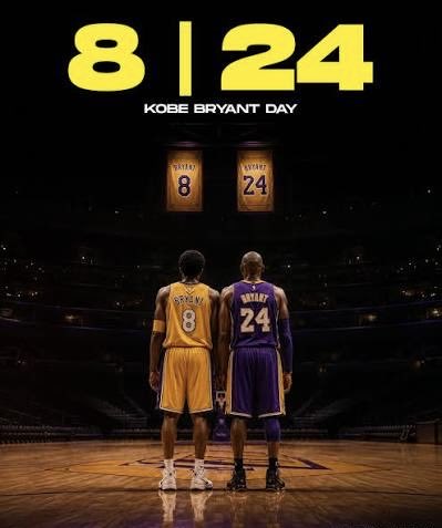 JamesWorthy42's tweet photo. On this Kobe Bryant Day 8.24. We remember his impact on life &amp; in the game of basketball continues on…🏀💜💛🐍

#kobe #kobebryantday #MambaForever #mambamentality #lakers4life https://t.co/u3w1iNeSn4