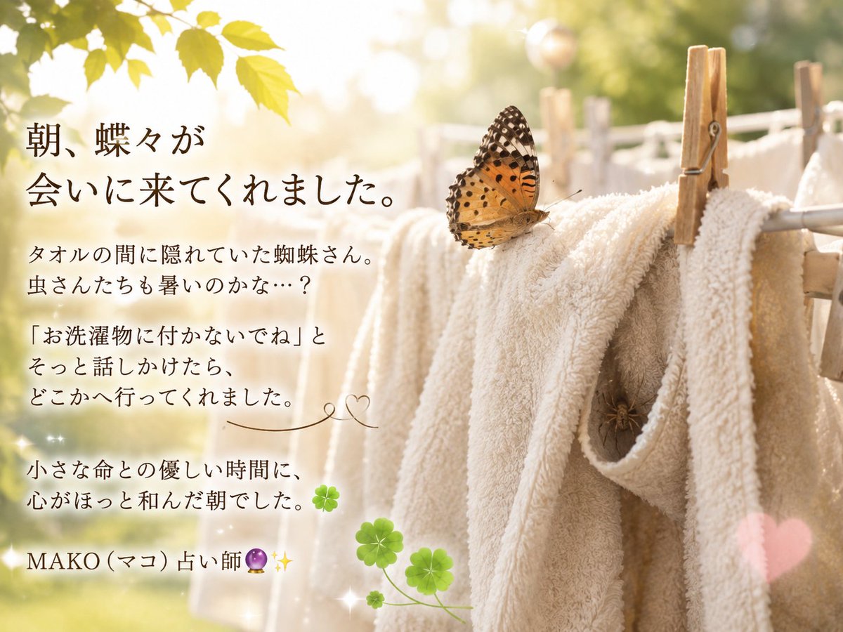 mako0350's tweet photo. 朝のエピソードです🤗✨
朝から一汗💦
今日は、暑すぎます🫠https://t.co/cxTvlCtuxN https://t.co/EmO2rtOVRX
