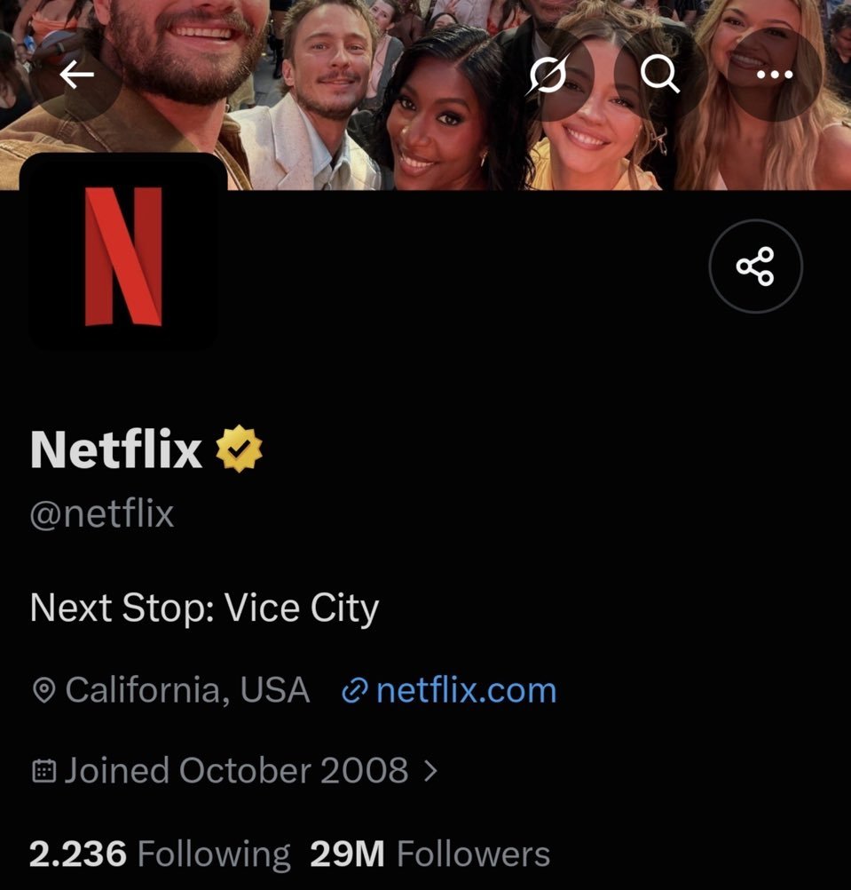 Truth_Hunter18's tweet photo. 🚨Netflix just updated their bio

#gtavıleak #gtavı #gta6 follow for more updates #AEWDynamite 
#gtavı #leek https://t.co/K1NxdH7jHw