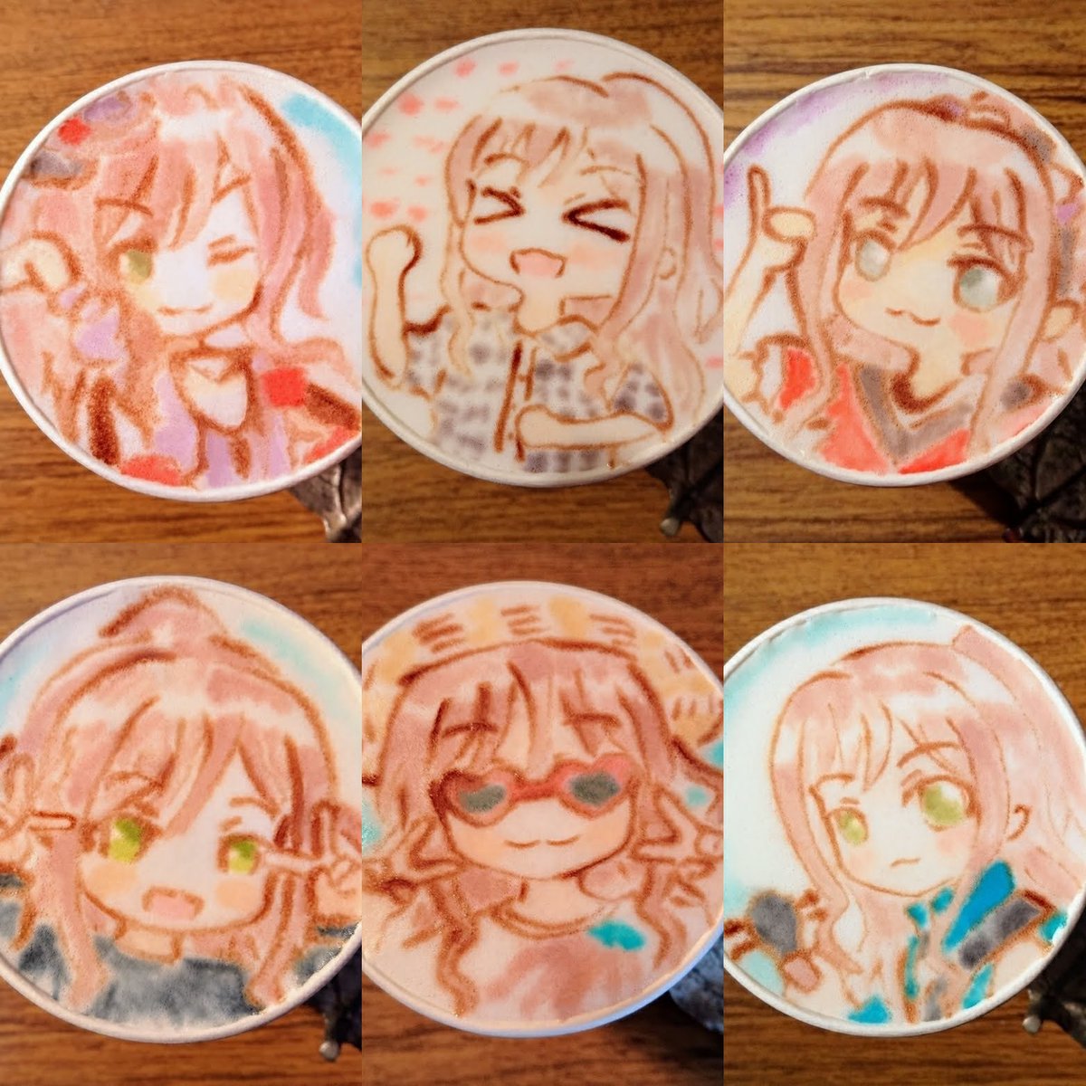 cafesansiro's tweet photo. おはようございます！
今日はリサ姉の誕生日🎂ということで
今まで描いたリサ姉ラテアートからお気に入りのやつを集めました！ https://t.co/GqyqZrFtPM