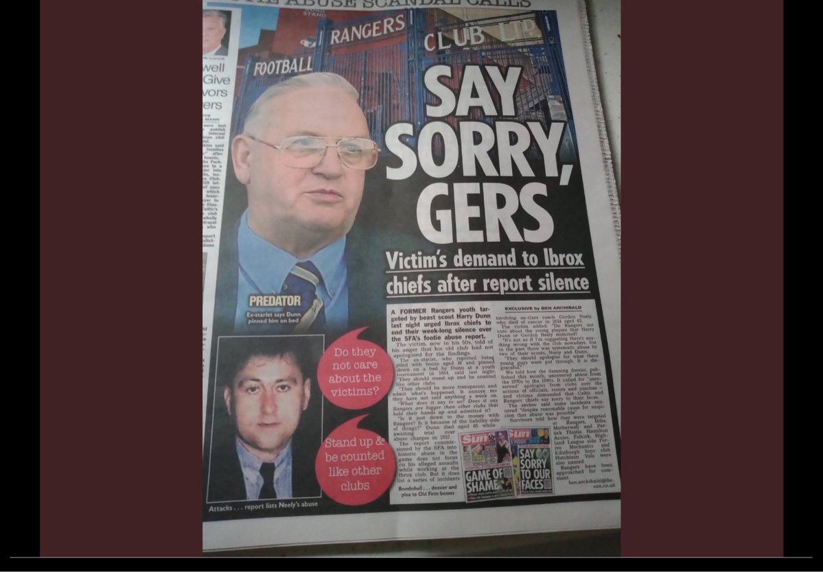 BeelinBilly's tweet photo. @Daily_Record @Record_Sport “Same club” was found guilty in court of murdering 66 tramps at the struth rape shed.

The struth rape shed should have been demolished after the 66 tramp murders.

Then there’s the biggest paedo ring in world sport enabled at the struth rape shed.

Murderers and paedophiles. https://t.co/Yn1lPQrnR6
