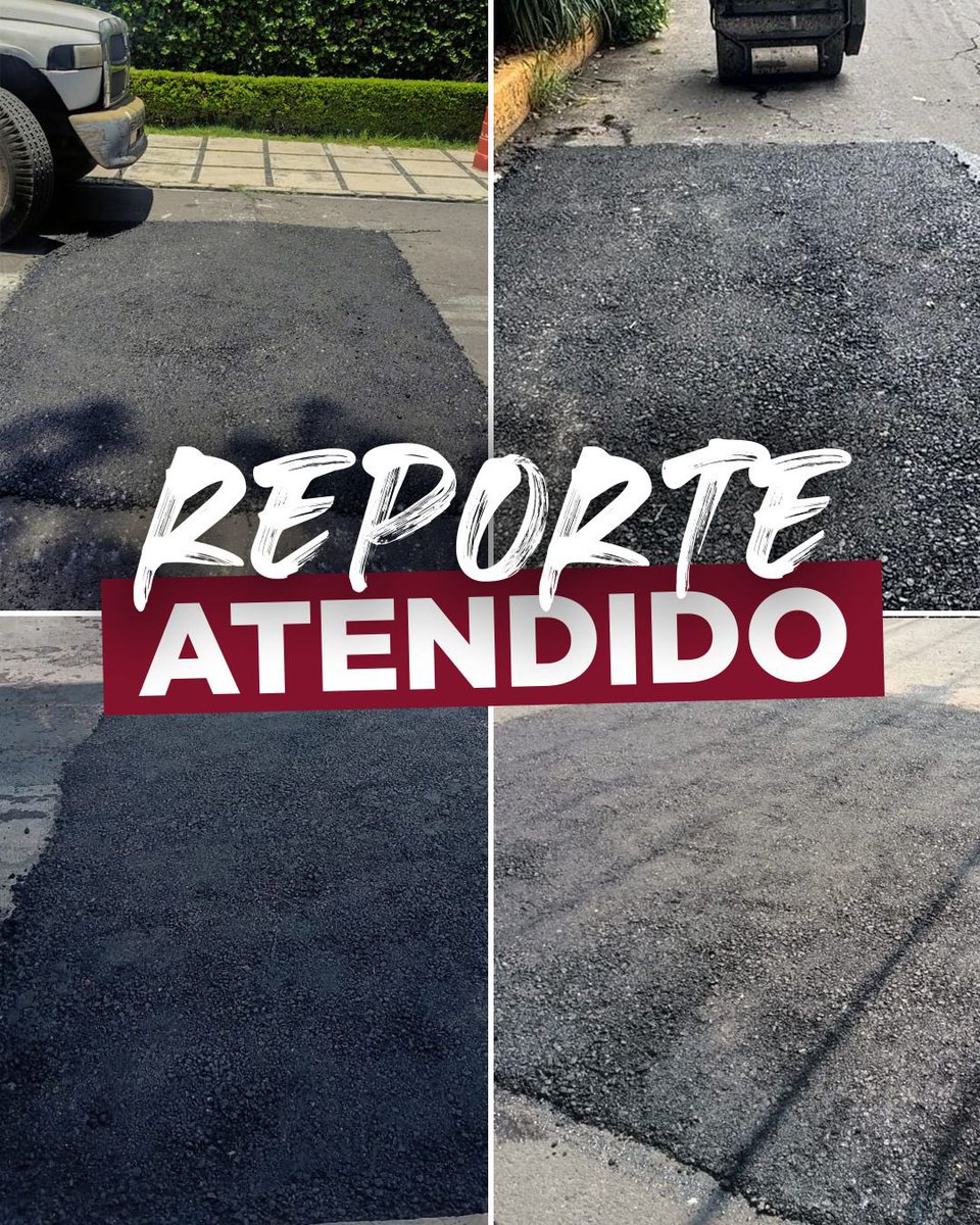 LopezCasarinJ's tweet photo. 🛣️ #ReporteÁOtendido | Realizamos trabajos de bacheo para mejorar las condiciones de nuestras vialidades, facilitar la circulación y brindar mayor seguridad a quienes transitan por:

📍Tizapán San Ángel
📍Torres de Potrero
📍Bellavista
📍Jardines del Pedregal

📲 Si tienes un reporte en tu colonia, envíalo a través de @DaliaAAO por WhatsApp al 56 1995 5000.

#CasarínAlcalde
#TodoEsPosible