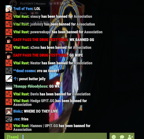 deowasd's tweet photo. Hoy nos tiraron 2k misiles pero no podian entrar a la base. Un cheater nos fue a raidear el tc del otro lado de su fob pegando toda la vuelta. Se hizo justicia, algo raro en Rust, y quedamos Oficialmente 3ROS del server, AURA⚡️@Dilanzitop @LautaARG00 https://t.co/4dL4Vxsm4P