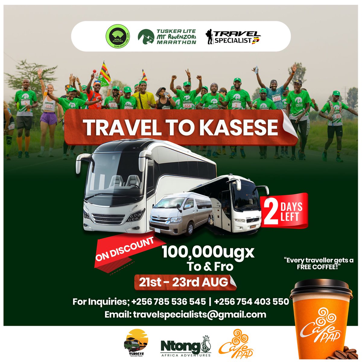 AkandindaErnest's tweet photo. 1/4 
A Budget option shouldn't equate to substandard.

A breakdown of my terrible travel experience to @RwenzoriMarathn with Travel Specialist @Uganda_Expozed:

Departure was set for 8:00 AM. Most of us were on time, yet departure was delayed. But it gets way worse...! https://t.co/sJzgELJ3um