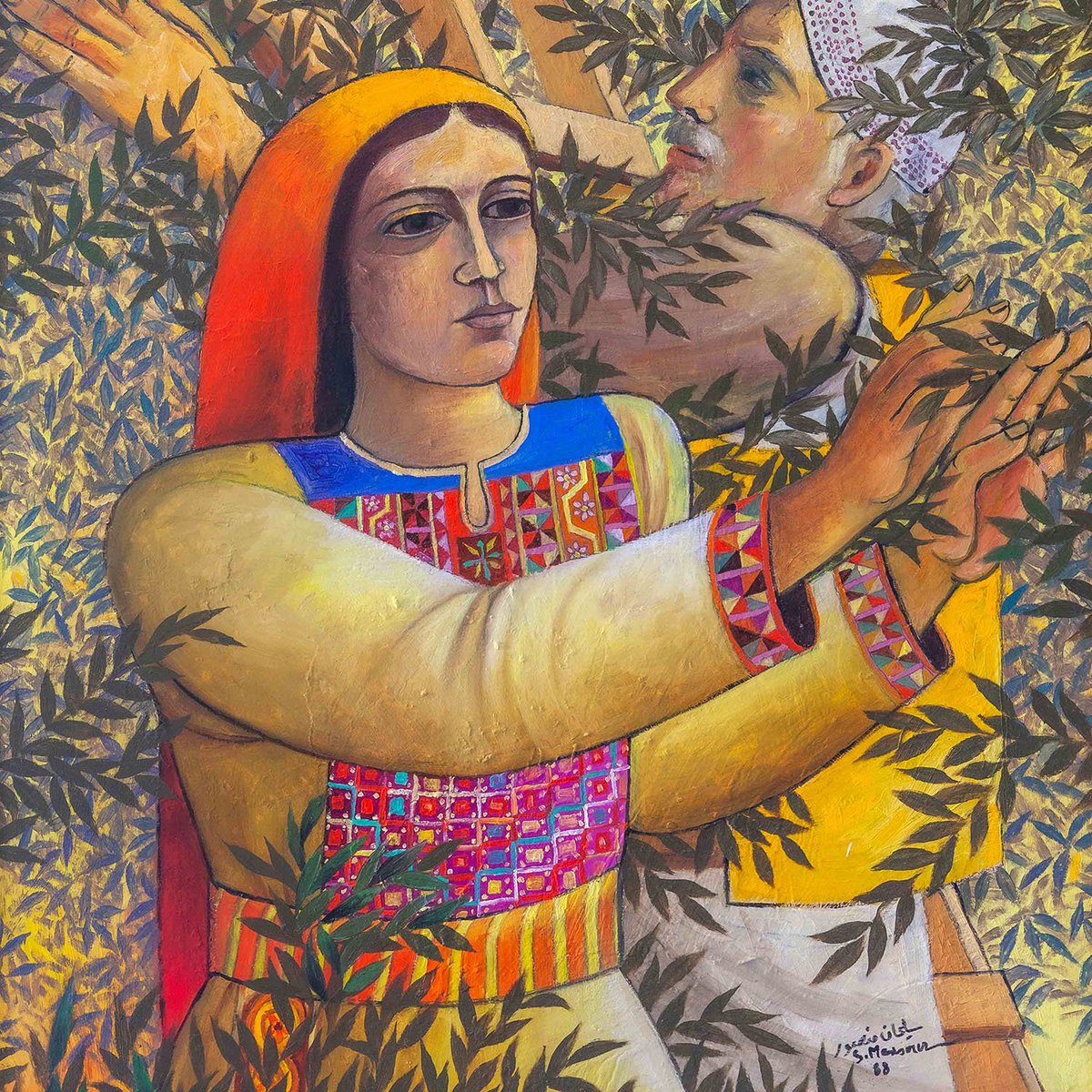 HungryHippocrt_'s tweet photo. I like Sliman Mansour's works. They speak to me. https://t.co/DTuMJKXagk