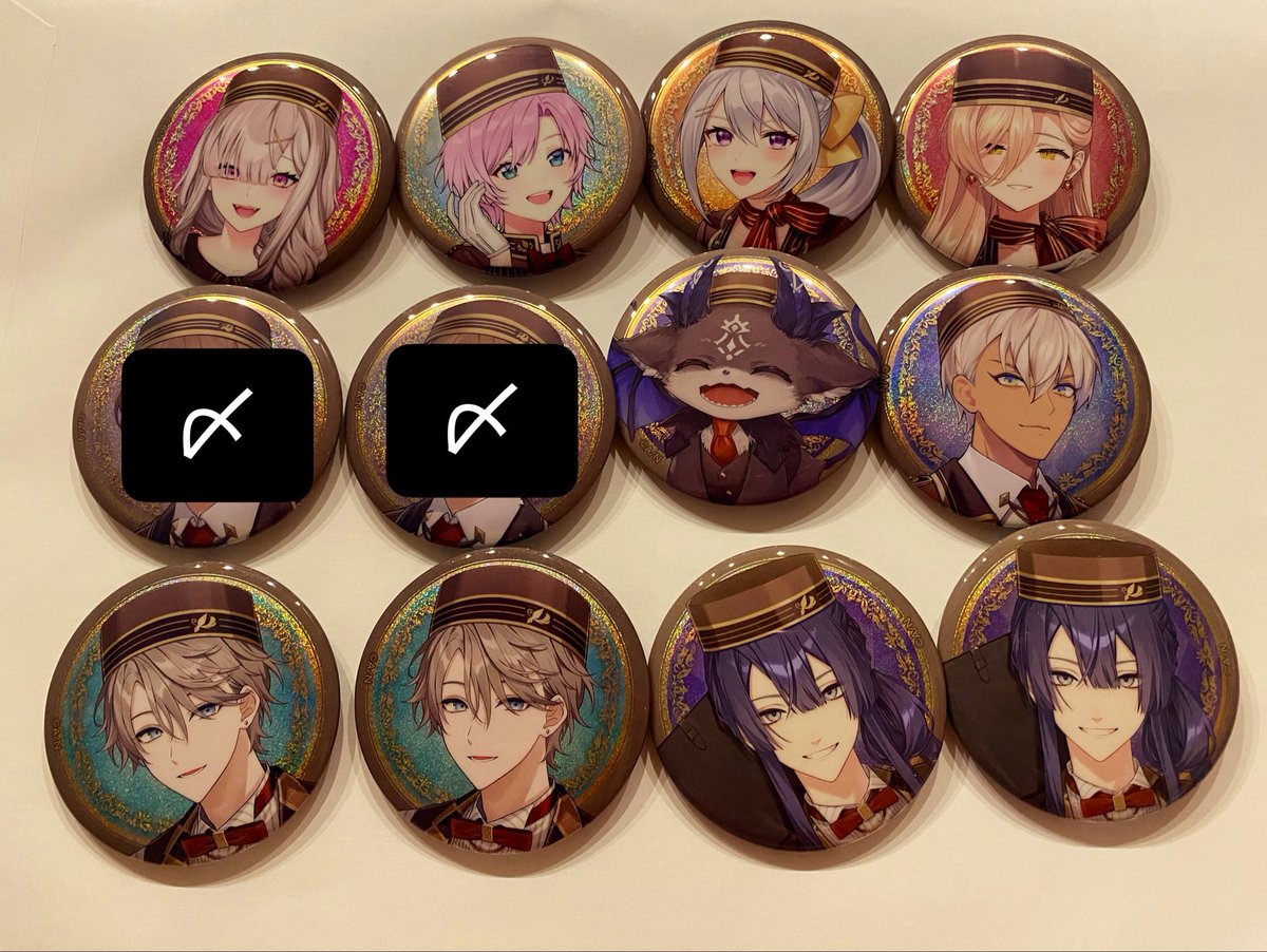 a0fd0j's tweet photo. 【交換/譲渡/買取】にじさんじビスケット 缶バッジ  

譲：1枚目画像
求：2枚目画像同数 or 1個350円+送料

●下段は2点以上引き取り・バラ不可
●郵送交換のみ
●paypay⭕
●まとめて優先

検索よりお気軽にお声掛けください https://t.co/WrOySkHCuc