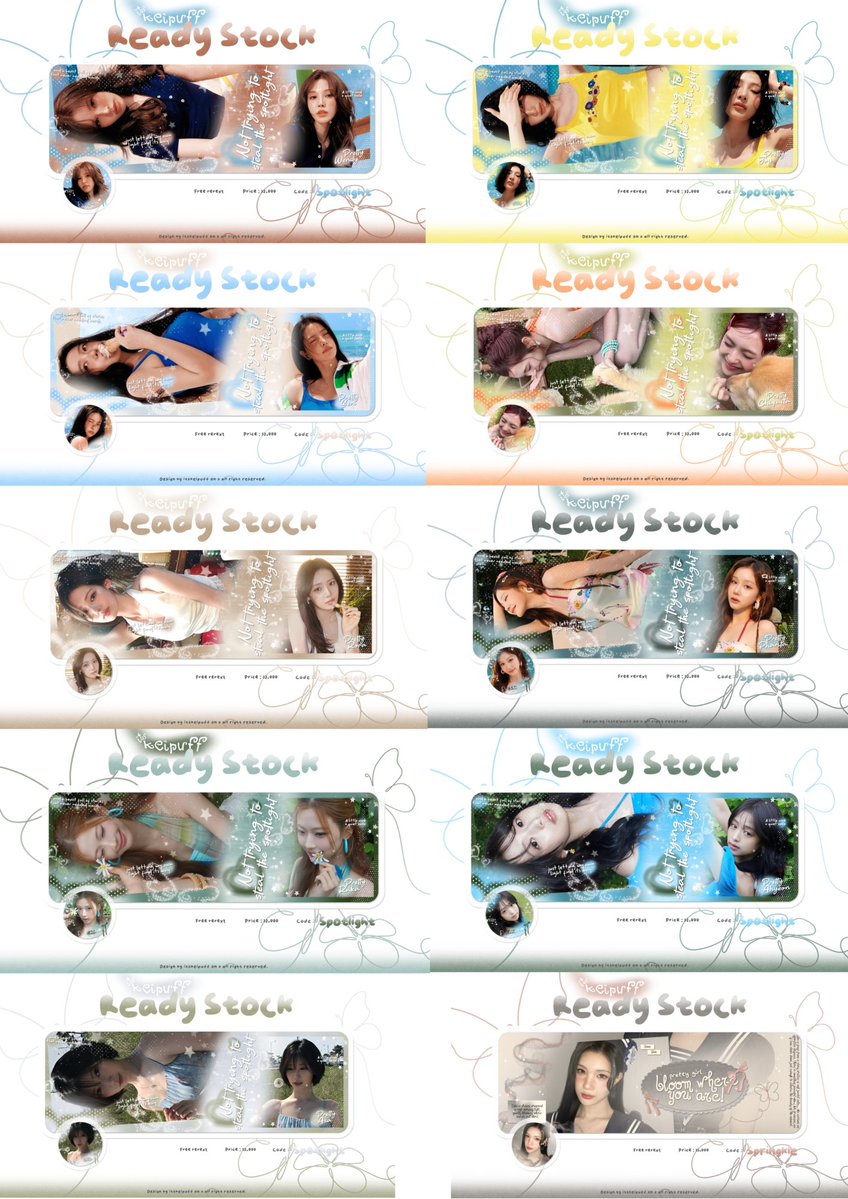 tinnywooff's tweet photo. Ready stock gg : jiwoo, haum, sui, Rei, juun, Ian, Carmen, Yuha ana, minju, Giselle, Karina, wonyoung, all member Red Velvet &amp; all member baby monster &amp; go younjung 

#zonauang #bealanja https://t.co/ConCGF0FzI