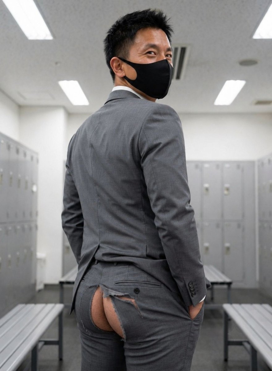 akito56567's tweet photo. なぜだろう？　お尻の辺りがスースーするんですが？　なにか見えますかw https://t.co/5K6uvLF491