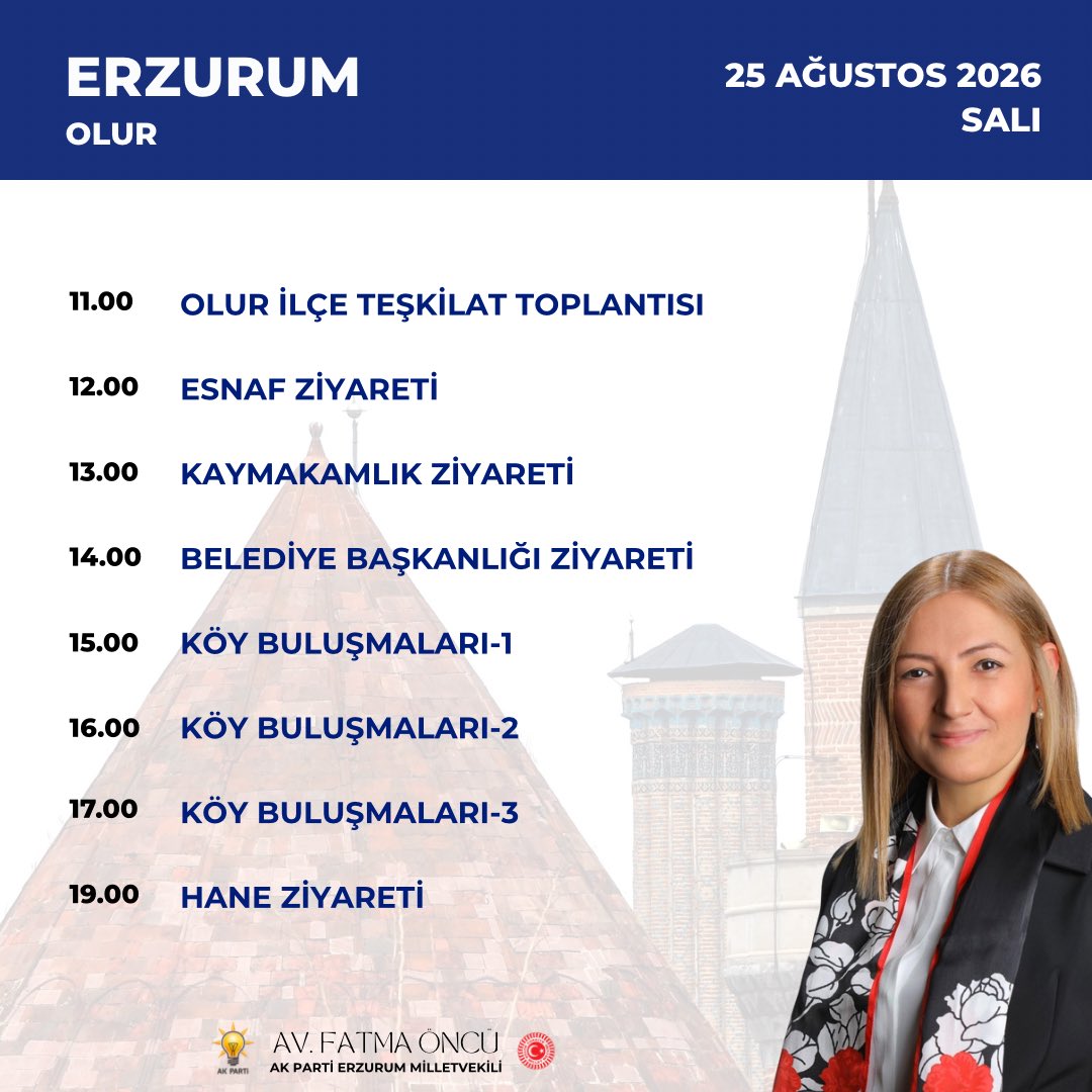 avfatmaoncu's tweet photo. 📍Bugün günlerden #OLUR #ERZURUM
@ErzurumAkparti https://t.co/28vKwmhAam