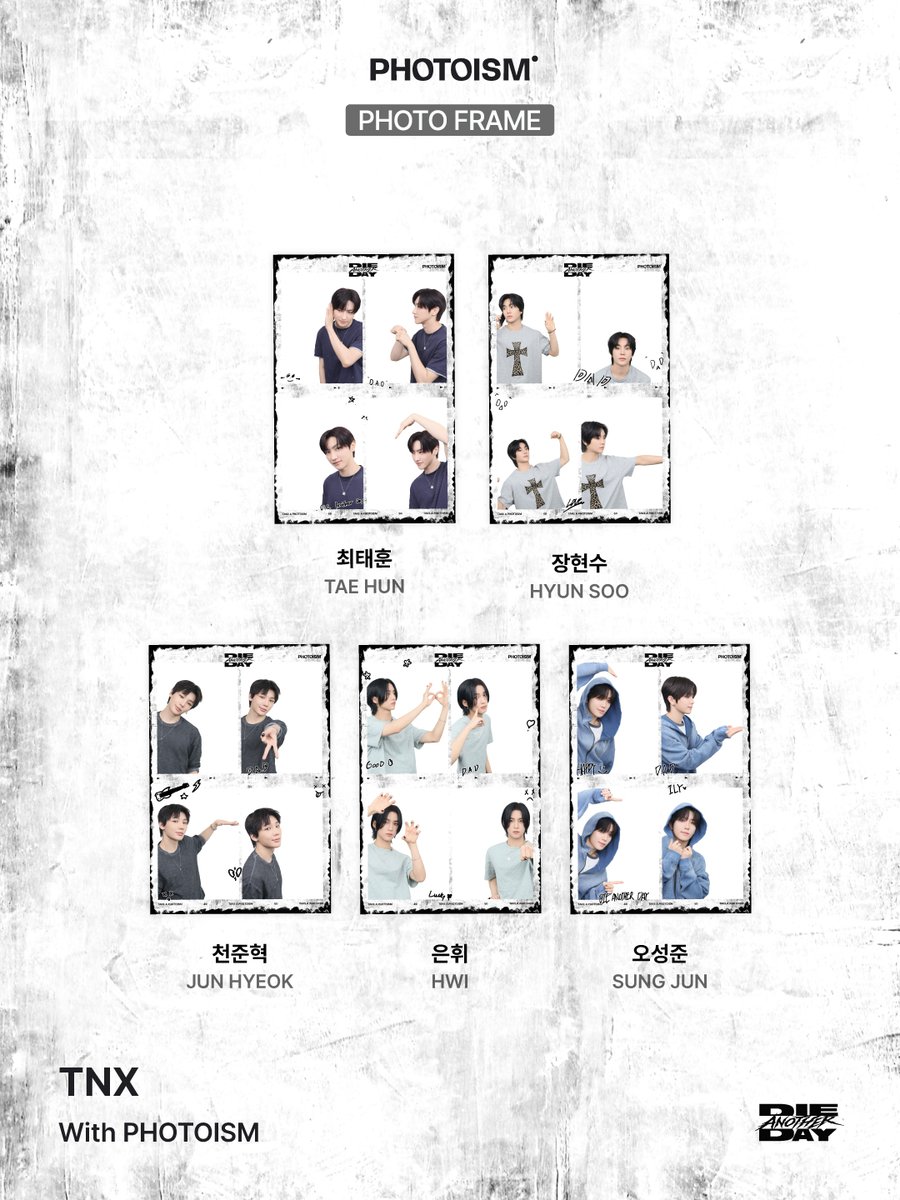 photoism_kr's tweet photo. PHOTOISM X TNX
ARTIST FRAME &amp; snapism OPEN !

Die Another Day
끝이 아닌 새로운 시작

포토이즘과 스내피즘에서 TNX와 함께
소중한 추억을 남겨보세요 📸

📅 26.08.27 – 26.09.27

ONLY IN PHOTOISM https://t.co/kX3NXo2RpN