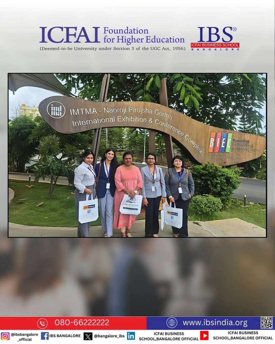 bangalore_ibs's tweet photo. Exploring retail innovation!
Our B2B Marketing students, guided by Dr. K.G. Sofi Dinesh, recently visited FREX 2026: The National Franchise &amp; Retail Expo. Great industry exposure and experiential learning for our future managers!

#IBSBangalore #IFHE #ICFAI #B2Bmarketing #mbalife https://t.co/7Zq0SMhx7V