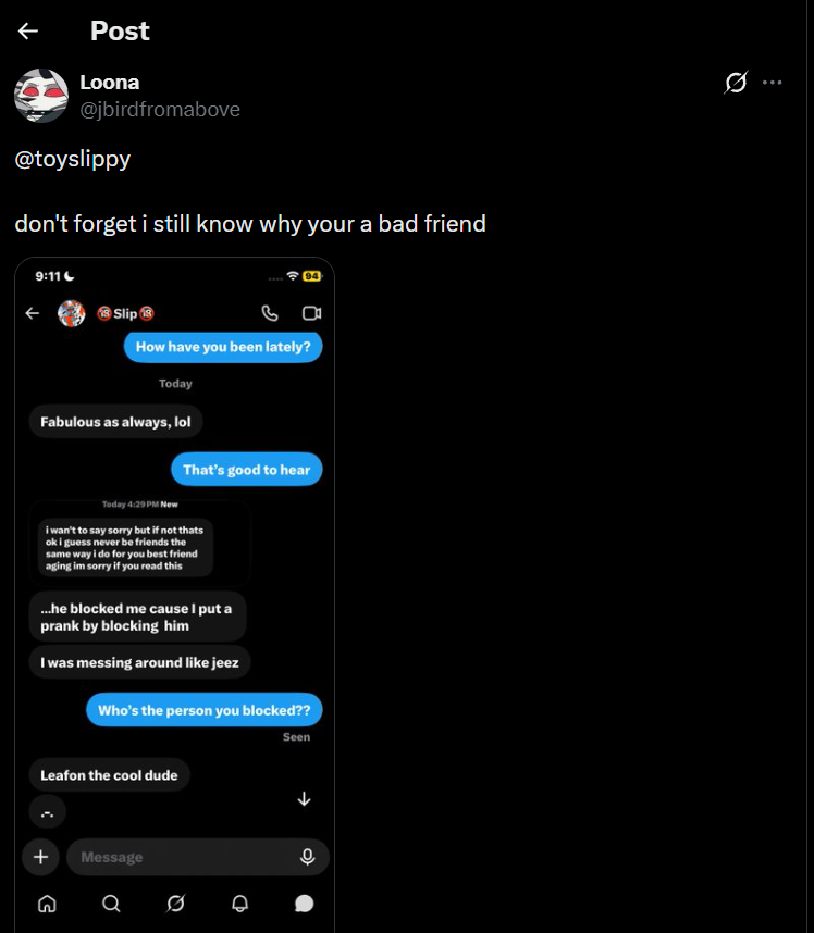 jbirdfromabove's tweet photo. a worst friend ever https://t.co/H4EOW5Kc3O