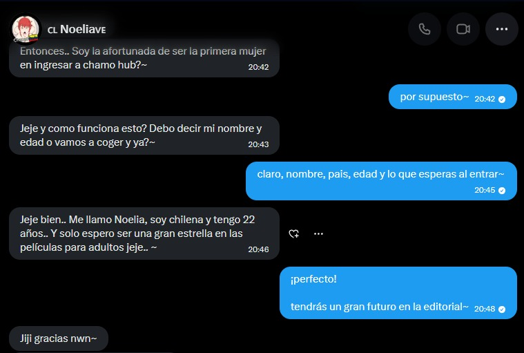 ChamoHub's tweet photo. Sean bienvenidos/as a la editorial #ChamoHub, el lugar perfecto para que las mujeres disfruten de hombres de verdad y los cucks vean como son los machos de verdad~

@ChilenaCaribe como primera incorporación y gerente del lugar para controlas a las putas... hmm... trabajadoras~ https://t.co/lihbMk0pCy