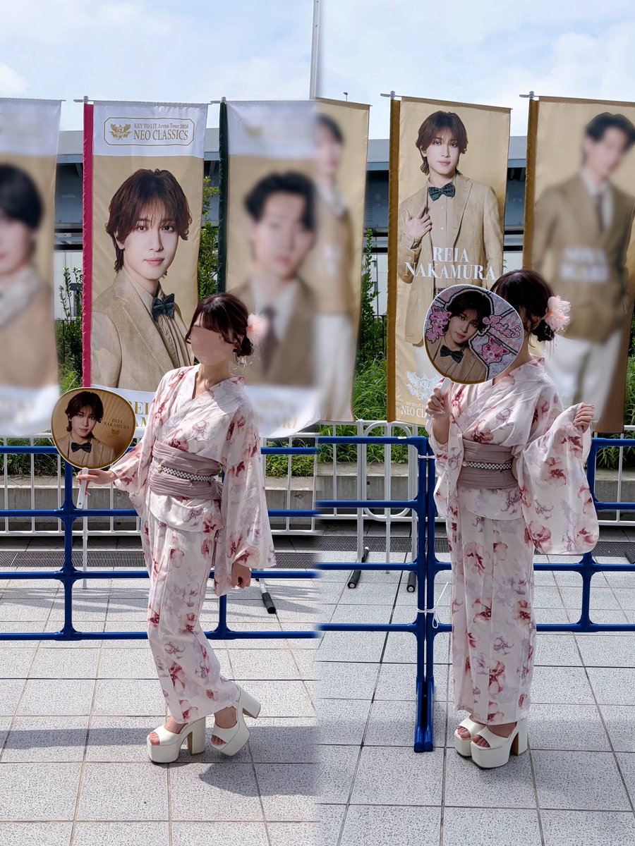 re1a__42's tweet photo. キテレツ有明浴衣で参戦した⸝⸝> <⸝⸝♡
雨の日でうちわとか濡れたり大変だったけど、嶺亜くんが着て欲しいって言ってた
浴衣着れて嬉しい💕 https://t.co/1j4MfqSyo2