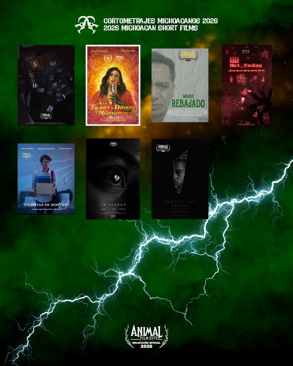 ANIMAL_FilmFest's tweet photo. 🥑📼 Cortometrajes michoacanos | Michoacan short films
🎞 Selección Oficial | Official Selection 2026
#ANIMALFilmFest #AFF #AFF7 https://t.co/LLk86Na6eW