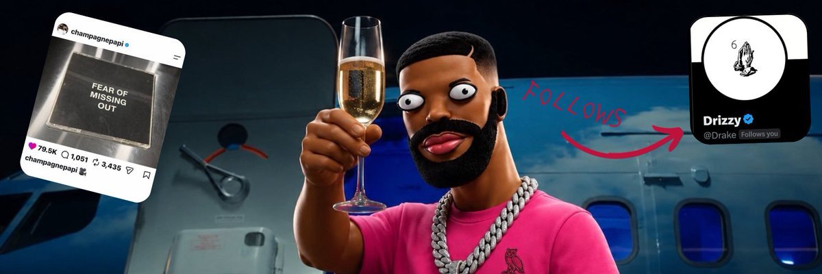1founderCompany's tweet photo. Bought $Drake at 46k marketcap 

@DrakeCoin 

X followed by @Drake https://t.co/sXElKqObrw