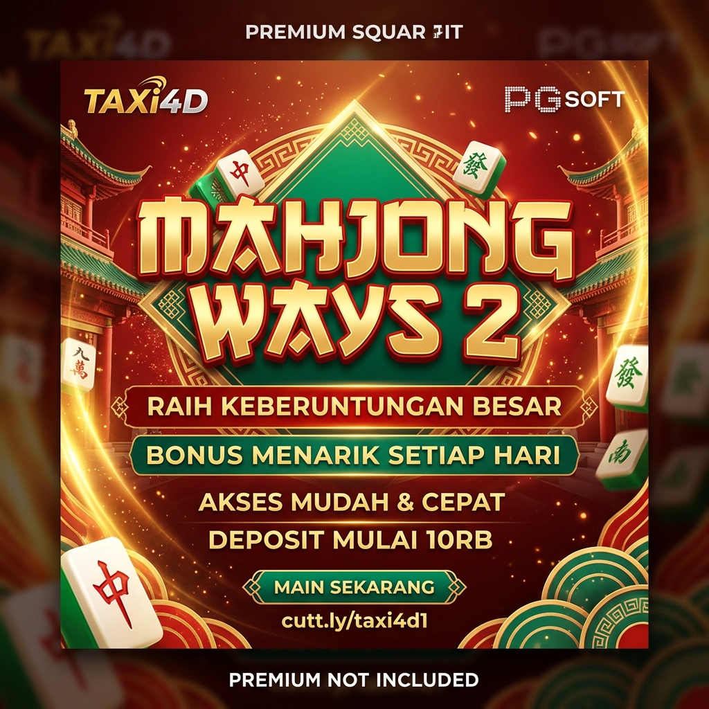 TAXI4D_'s tweet photo. 🀄✨ MAHJONG WAYS 2 ✨🀄

Nuansa klasik bertemu tampilan modern! 🌟
Hadirkan pengalaman seru dengan visual penuh warna dan efek yang menarik.
🔥 TAXi4D x PGSOFT
🎮 Akses mudah
⚡ Proses cepat
💫 Keseruan setiap hari

#MahjongWays2 #PGSOFT https://t.co/B8KjgEBPCB