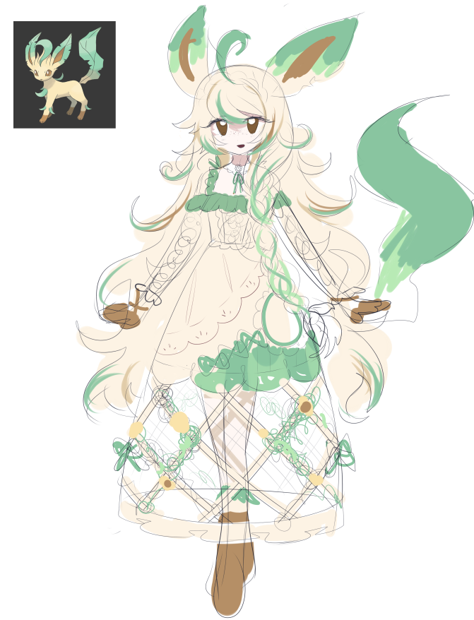 koitshidesigns's tweet photo. Leafeon wip 🌻
#pokemonㅤㅤㅤ https://t.co/CjSsLSgCue