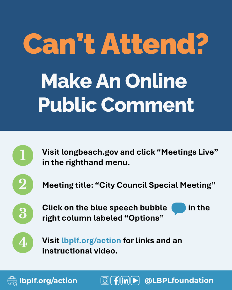 LBPLFoundation's tweet photo. Stand up for Long Beach libraries! 📚

 📅 When: Tomorrow, Aug. 25 at 3:00 PM 

📍 Where: Long Beach City Hall

Can’t make it in person? Submit an online public comment at https://t.co/7B5SwJ6fwm - visit https://t.co/VTNHEb67MX for full instructions! https://t.co/Qv3DELFKBn