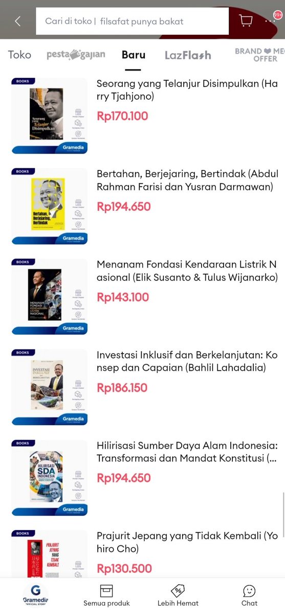 smthglikethis's tweet photo. Iseng cek buku baru di gramedia lazadut, salfok kenapa banyak kali bukunya si bahl*l https://t.co/3m4zUhgu0K