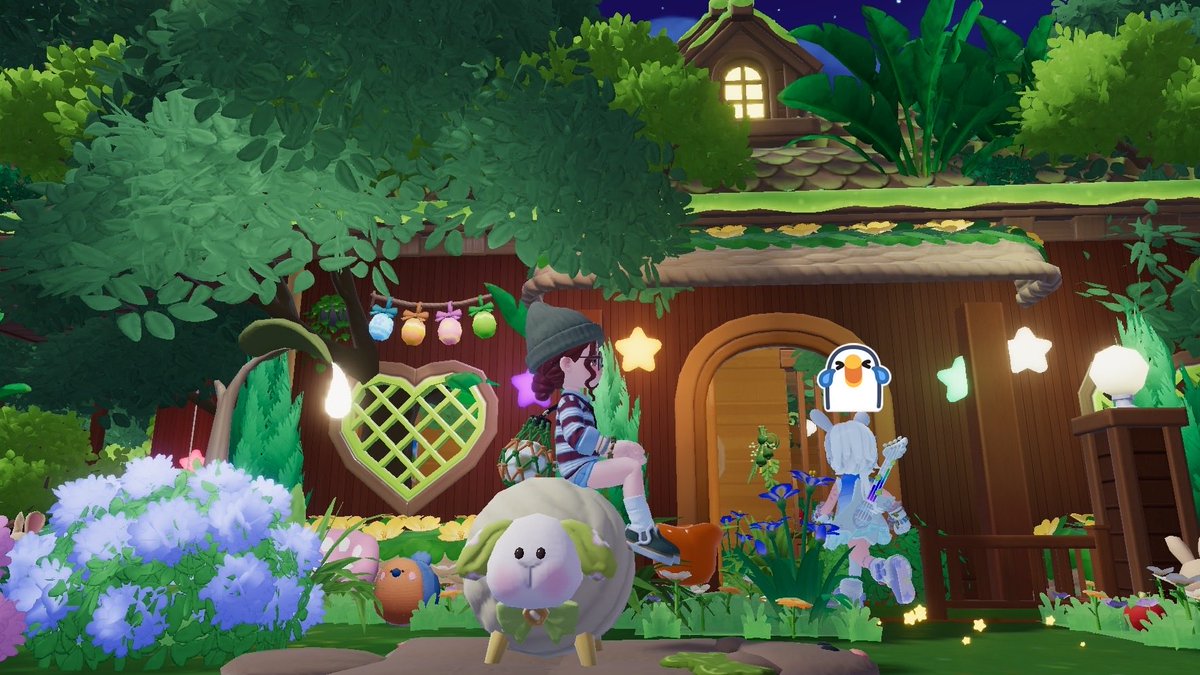 rieiwqy's tweet photo. #ハートピア
うさぎの新築めちゃかわ！！葉っぱ多くてカメラワークがむずい！！
そんあと懐かしい家でお喋りして写真撮りたかったけどカメラワークがむずい！！ https://t.co/yA6EOdeMZQ