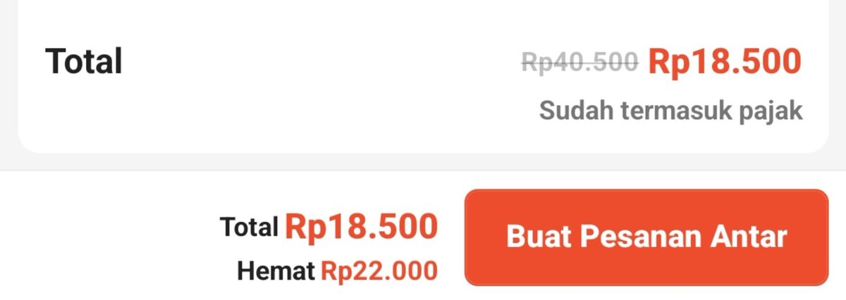 dibidaley's tweet photo. Tadi harganya 16k trus keluar bentar ngisi saldo, tiba-tiba jadi 18,5k. Shopeefood kurang-kurangin deh kayak gitu 😭. https://t.co/JdfqEJPExQ