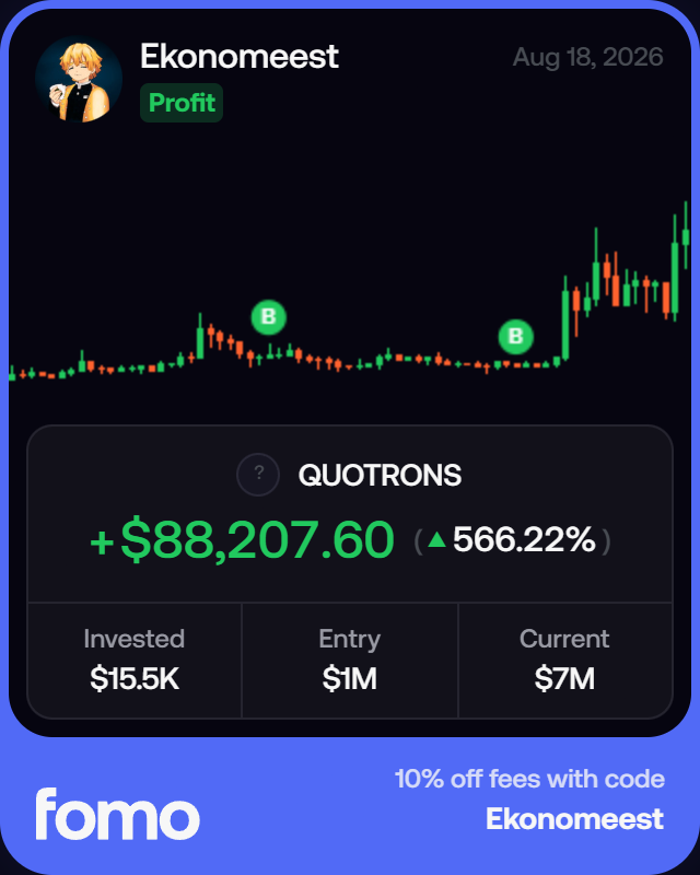 Ekonomeest's tweet photo. great first week of social trading on fomo, really do believe that this coming bull will be so interesting because you get to see so many traders and your fav KOLs trading live.

join me at https://t.co/2Fg2NZLMoX https://t.co/xUeCiOIHwi
