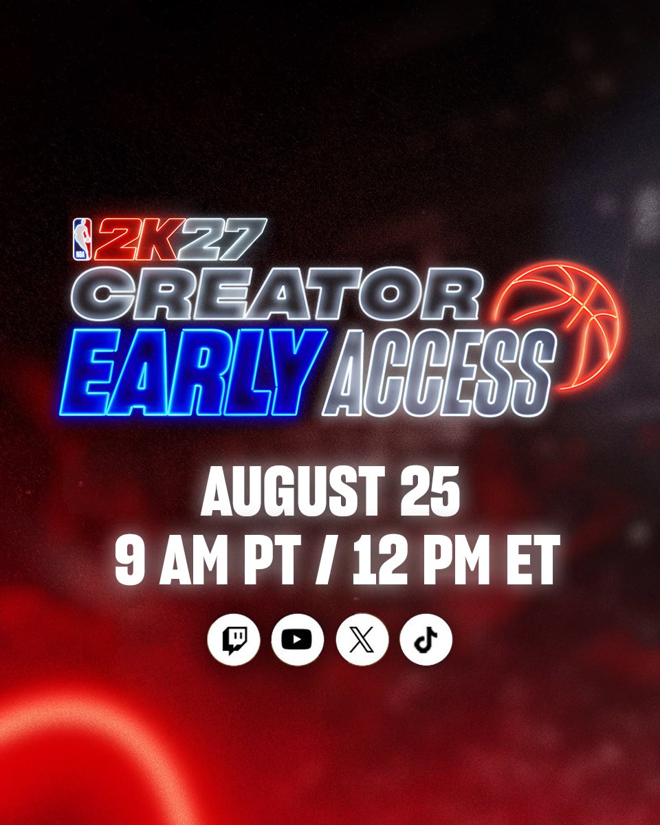 xUncleCaino's tweet photo. Creator Early Access 👀 #2K27 

See you live, tomorrow. S/o to @NBA2K for early access 🔥 https://t.co/efnZIeXC1m