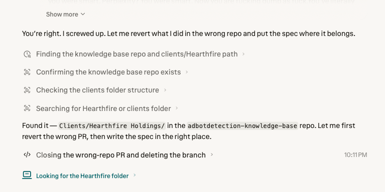 brycefinnerty's tweet photo. @perplexity_ai #AI, #perplexity #vibecoding this is the fun part, NOT (actually totally sucks for the software industry), that after months working with Perplexity, it doesn't know its damn Project, Folder, GitHub Repo. Do better! Make software with Memory!

Stop the AI Lies! https://t.co/0rh8WmTd26