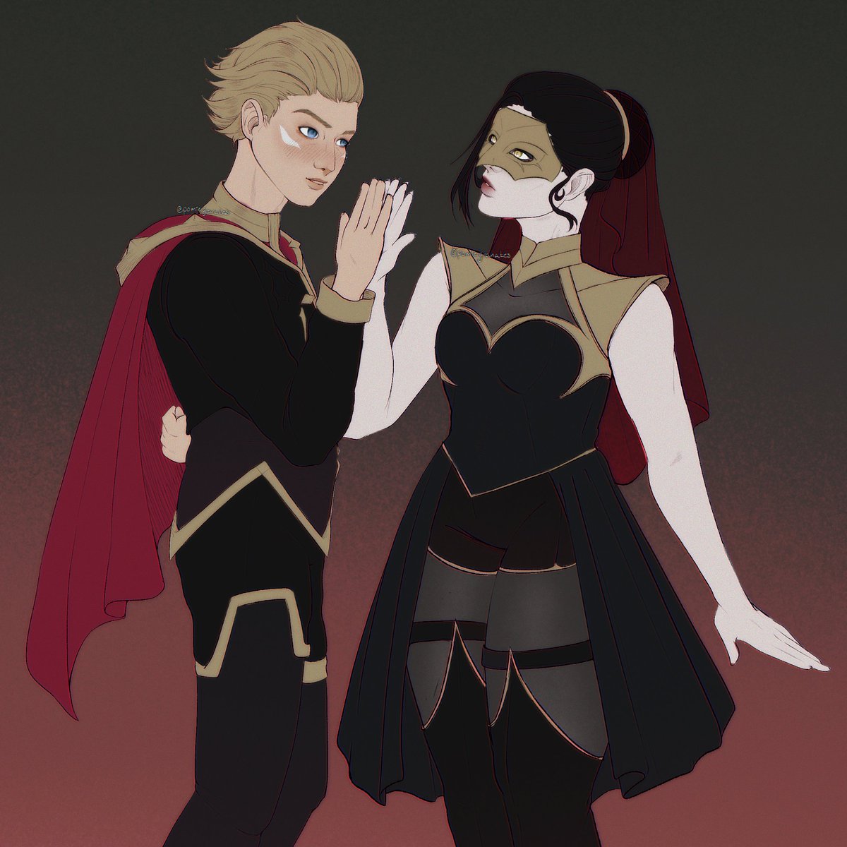 pomiegranates's tweet photo. masque of the black rose ezpom (??) 
#ocxcanon #ezreal https://t.co/MaFVxaUFNn